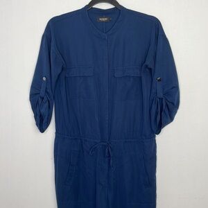 𝅺SOAKED in luxury Demi navy viscose blend jumpsuit